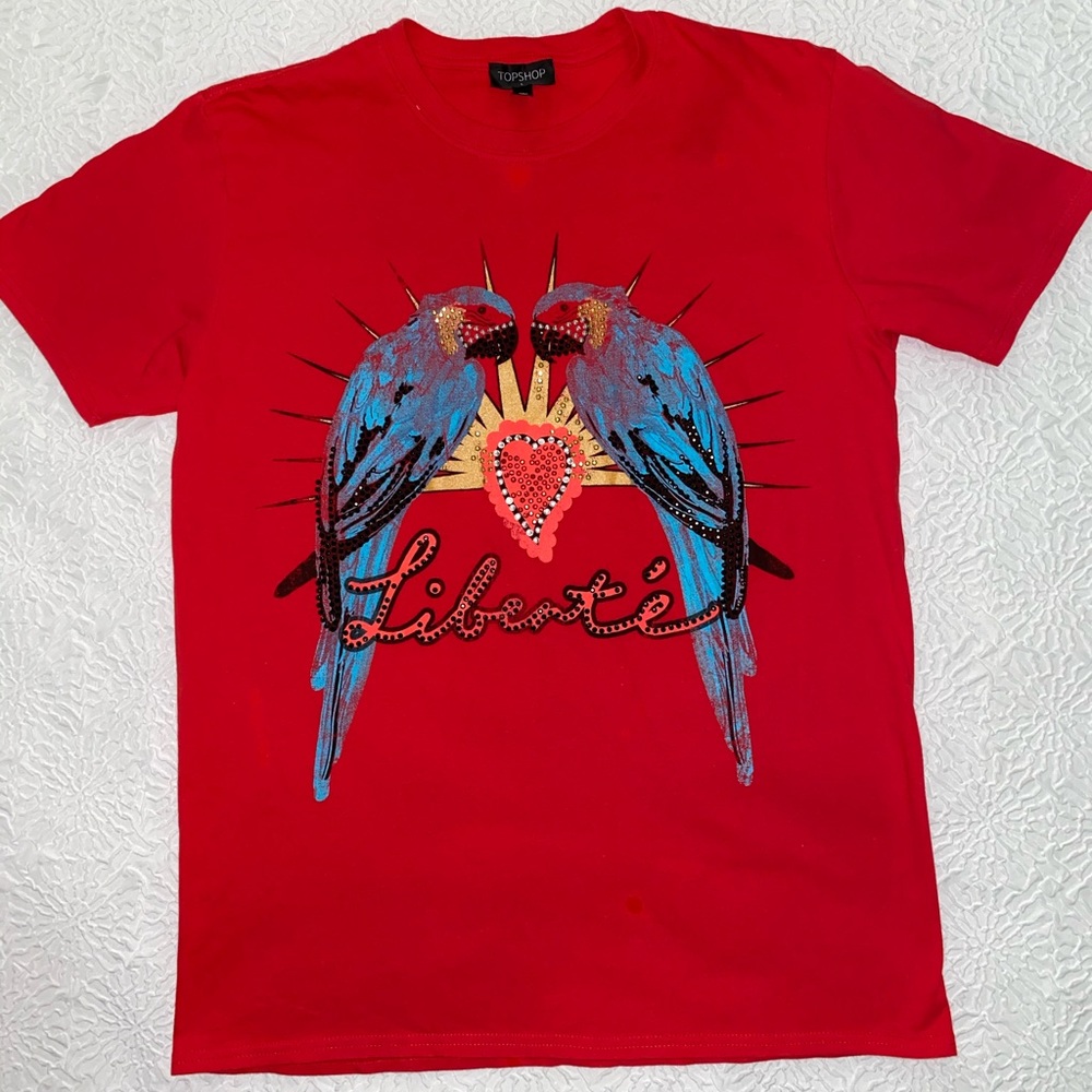 Red Sequence Love Shirt